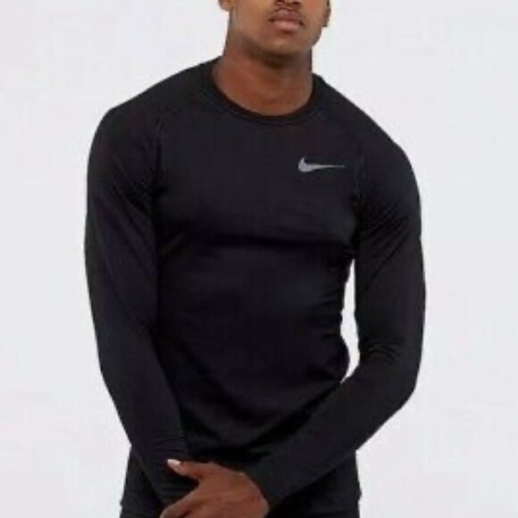 Like New Nike Pro Men's Dri-Fit Thermal Warmth LS Black Training Shirt, S - Picture 1 of 6